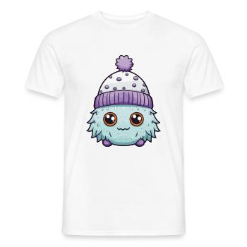 Froid, Hiver, Créature, Esquimau - T-shirt homme - blanc - Devant - AI Model Male 178 dark (178cm)