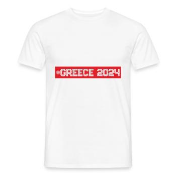 Greece 2024 - Männer T-Shirt - Weiß - Vorne - AI Model Male 178 dark (178cm)