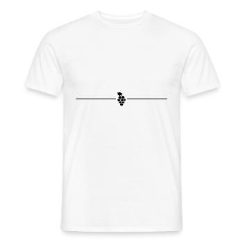 lignée de raisin - T-shirt homme - blanc - Devant - AI Model Male 178 dark (178cm)