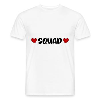 Cœur d’escouade - T-shirt homme - blanc - Devant - AI Model Male 178 dark (178cm)