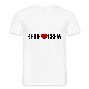 Bride Crew Herz - Männer T-Shirt - Weiß - Vorne - AI Model Male 178 dark (178cm)
