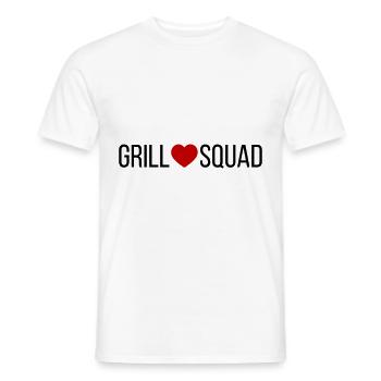 Grill Squad Coeur - T-shirt homme - blanc - Devant - AI Model Male 178 dark (178cm)