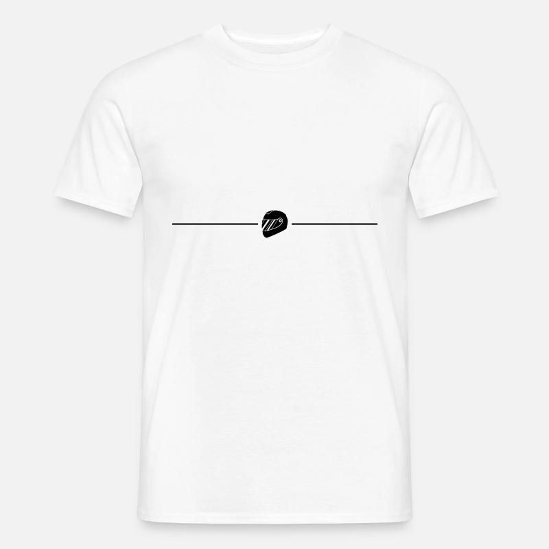 Ligne de course de barre de course - T-shirt homme - blanc
