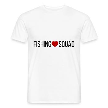 Cœur d’escouade de pêche - T-shirt homme - blanc - Devant - AI Model Male 178 dark (178cm)