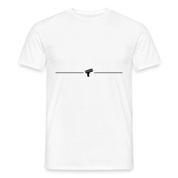 Weapon Money Rain Line - Men's T-Shirt - white - Front - AI Model Male 178 dark (178cm)