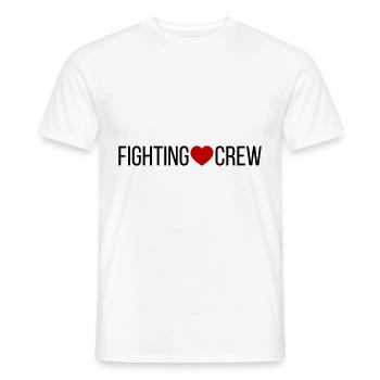Cœur d’équipage de combat - T-shirt homme - blanc - Devant - AI Model Male 178 dark (178cm)