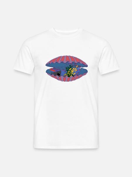 Unterwasserwelt - Männer T-Shirt - Weiß