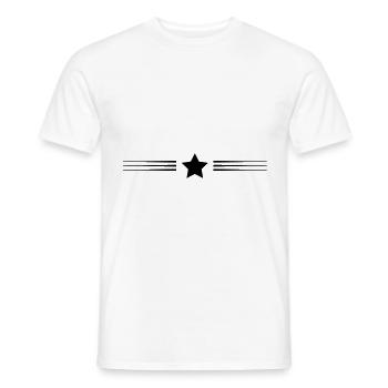 star line - Men's T-Shirt - white - Front - AI Model Male 178 dark (178cm)