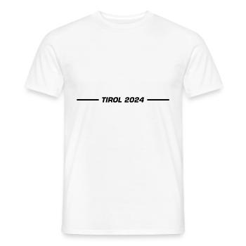 Tyrol 2024 - T-shirt homme - blanc - Devant - AI Model Male 178 dark (178cm)
