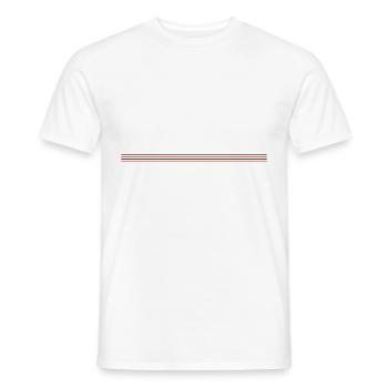 Dash Symbol Line - Men's T-Shirt - white - Front - AI Model Male 178 dark (178cm)