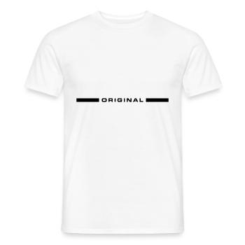 Emblème original - T-shirt homme - blanc - Devant - AI Model Male 178 dark (178cm)