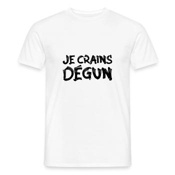 Je crains dégun - T-shirt homme - blanc - Devant - AI Model Male 178 dark (178cm)