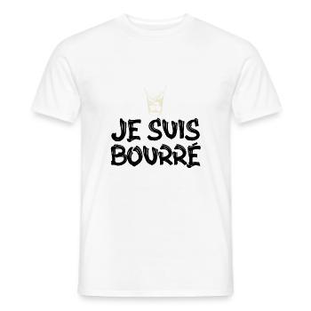 surprise je suis bourré - T-shirt homme - blanc - Devant - AI Model Male 178 dark (178cm)