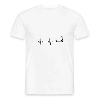 Trottinette cascadeurs battements de cœur - T-shirt homme - blanc - Devant - AI Model Male 178 dark (178cm)