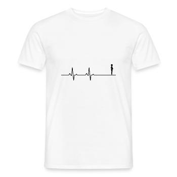 Je suis enceinte - T-shirt homme - blanc - Devant - AI Model Male 178 dark (178cm)