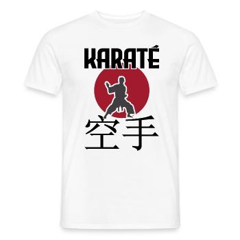 Karate. Kampfsport. Geschenkidee. Japan. - Männer T-Shirt - Weiß - Vorne - AI Model Male 178 dark (178cm)
