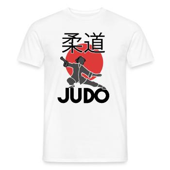Judo. Judo gift. Judo Jiu Jitsu. Martial arts - Men's T-Shirt - white - Front - AI Model Male 178 dark (178cm)