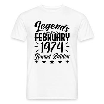 Geboren 1974. Geburtstagsgeschenk. - Männer T-Shirt - Weiß - Vorne - AI Model Male 178 dark (178cm)
