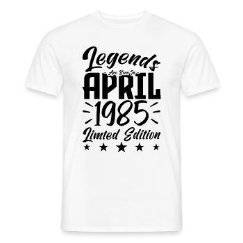 Geboren 1985 Geburtstagsgeschenk 1985 - Männer T-Shirt - Weiß - Vorne - AI Model Male 178 dark (178cm)