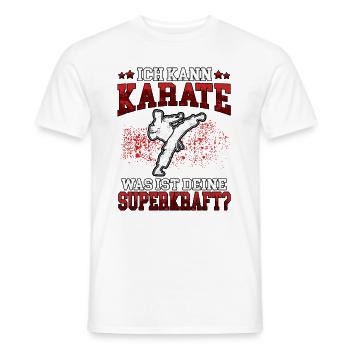 Ich kann Karate Karateka asiatischer Kampfsport - Männer T-Shirt - Weiß - Vorne - AI Model Male 178 dark (178cm)