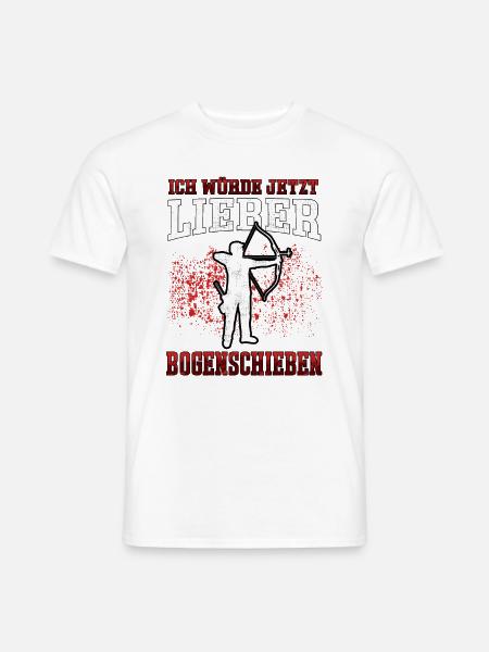 Lieber Bogenschießen Bogenschütze Bogenschützen - Männer T-Shirt - Weiß