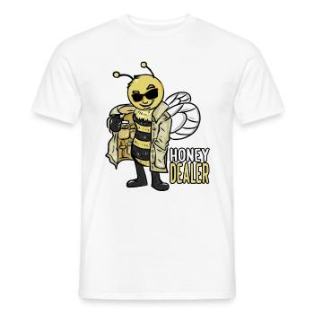 Marchand de miel Apiculteur Apiculture du miel Apiculture - T-shirt homme - blanc - Devant - AI Model Male 178 dark (178cm)