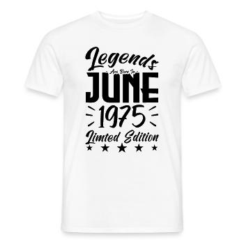 Geboren 1975 Geburtstagsgeschenk 1975. - Männer T-Shirt - Weiß - Vorne - AI Model Male 178 dark (178cm)
