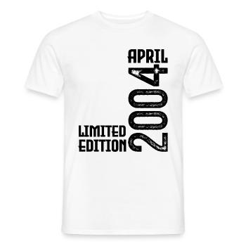 Geschenk April 2004. Geburtstag April 2004. April. - Männer T-Shirt - Weiß - Vorne - AI Model Male 178 dark (178cm)