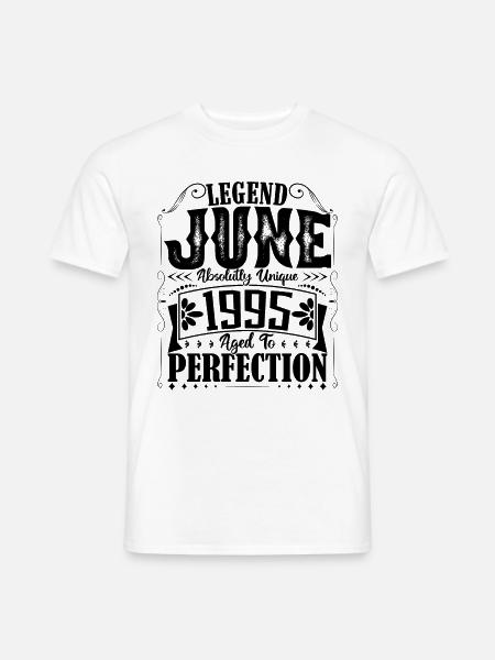 Juni 1995. Geburtstag Juni 1995 Geschenk Juni 1995 - Männer T-Shirt - Weiß