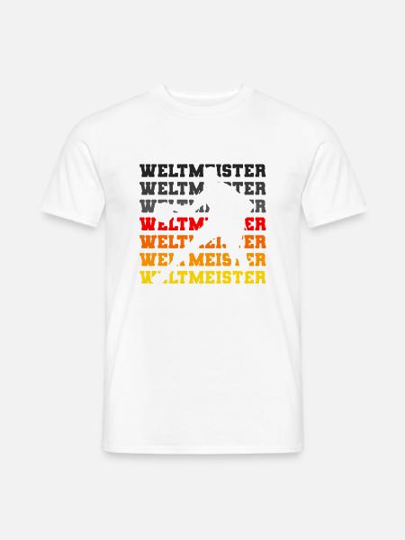 Deutschland Basketball Weltmeister 2023 Fan Shirt - Männer T-Shirt - Weiß