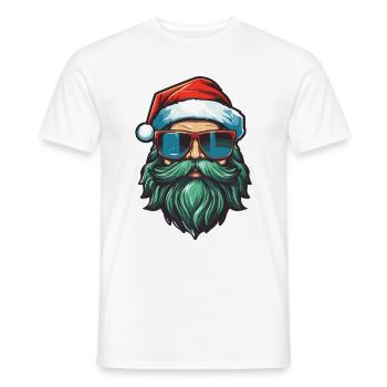 Père Noël Noël cool Noël - T-shirt homme - blanc - Devant - AI Model Male 178 dark (178cm)