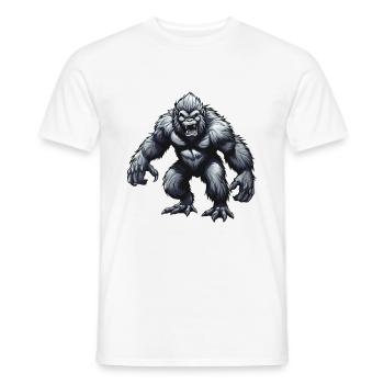 Gorilla - Männer T-Shirt - Weiß - Vorne - AI Model Male 178 dark (178cm)