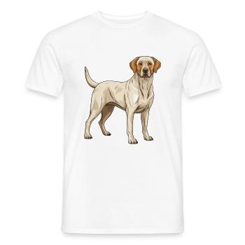 Labrador Dog Animal - Men's T-Shirt - white - Front - AI Model Male 178 dark (178cm)