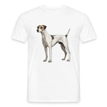 Greyhound Dog Animal - Men's T-Shirt - white - Front - AI Model Male 178 dark (178cm)