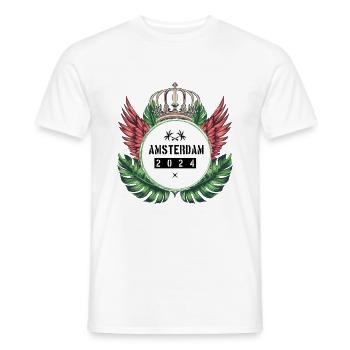 Amsterdam 2024 Team - Männer T-Shirt - Weiß - Vorne - AI Model Male 178 dark (178cm)