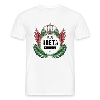 Crete 2024 Team - Men's T-Shirt - white - Front - AI Model Male 178 dark (178cm)