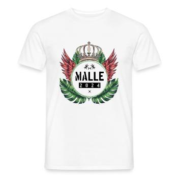 L’équipe Malle 2024 - T-shirt homme - blanc - Devant - AI Model Male 178 dark (178cm)