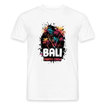 Equipe de fête à Bali - T-shirt homme - blanc - Devant - AI Model Male 178 dark (178cm)