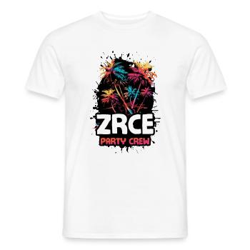 Zrce Party Crew - Men's T-Shirt - white - Front - AI Model Male 178 dark (178cm)