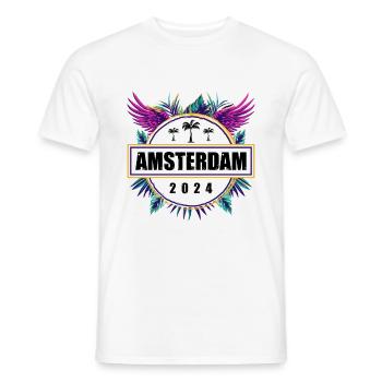 Amsterdam 2024 Team - Männer T-Shirt - Weiß - Vorne - AI Model Male 178 dark (178cm)