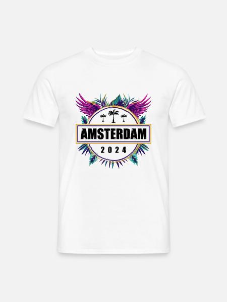 Amsterdam 2024 Team - Männer T-Shirt - Weiß