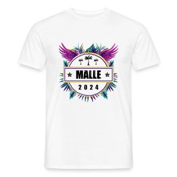 Malle 2024 Team - Männer T-Shirt - Weiß - Vorne - AI Model Male 178 dark (178cm)