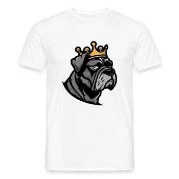 Mastiff Hund Krone - Männer T-Shirt - Weiß - Vorne - AI Model Male 178 dark (178cm)