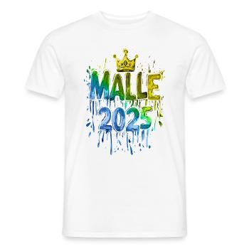 Malle 2025 Majorque Coloré - T-shirt homme - blanc - Devant - AI Model Male 178 dark (178cm)