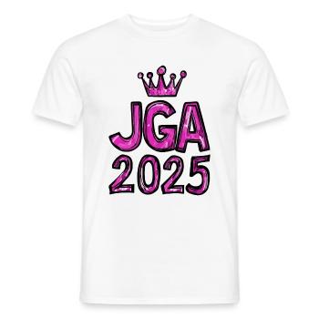 Bachelorette Party 2025 - Men's T-Shirt - white - Front - AI Model Male 178 dark (178cm)