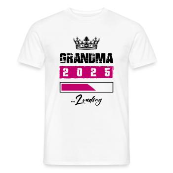 Mamie 2025 Chargement Mamie - T-shirt homme - blanc - Devant - AI Model Male 178 dark (178cm)