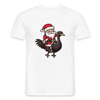Bouquet Santa Claus - Men's T-Shirt - white - Front - AI Model Male 178 dark (178cm)