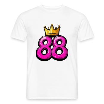88 Number Crown - Men's T-Shirt - white - Front - AI Model Male 178 dark (178cm)
