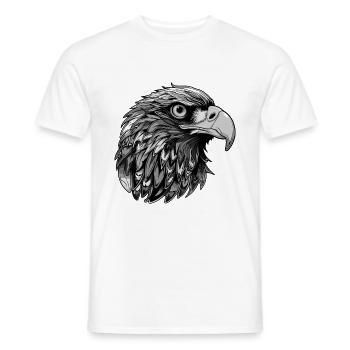 Eagle Head - Men's T-Shirt - white - Front - AI Model Male 178 dark (178cm)