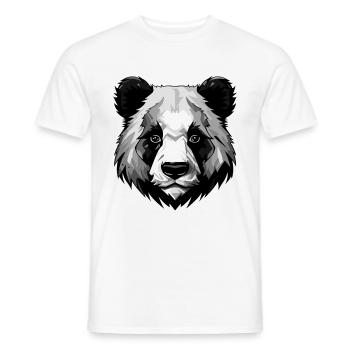 Tête de panda - T-shirt homme - blanc - Devant - AI Model Male 178 dark (178cm)